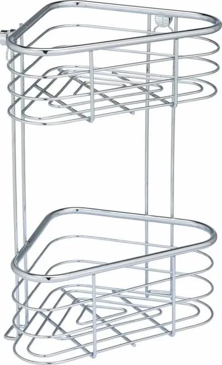 WENKO 25569100-Ъглов рафт TRESTINA 25x35 см неръждаема стомана/сребрист