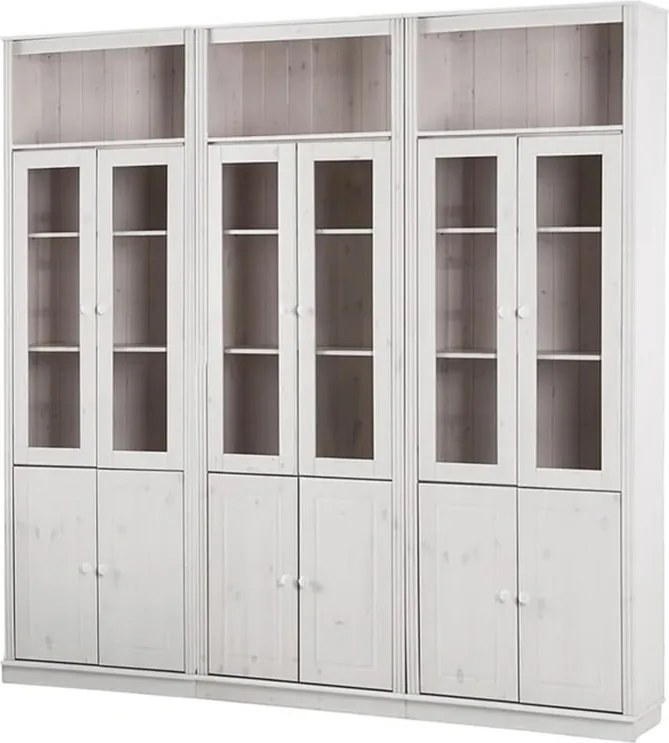 Бяла витрина от масивен бор 518x223 cm Anita – Støraa