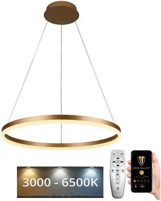 Brilagi - LED димируем висящ полилей на кабел CIRCLE LED/42W/230V 3000-6500K + дистанционно управление