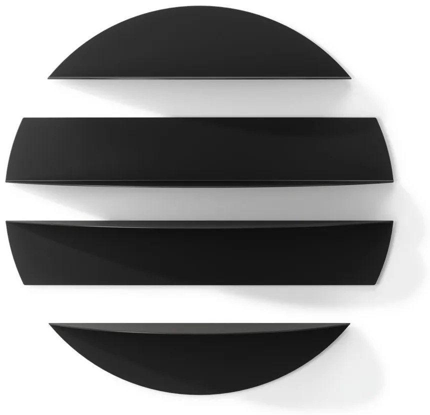 Черни метални рафтове в комплект от 4 броя 76 cm Solis - Umbra