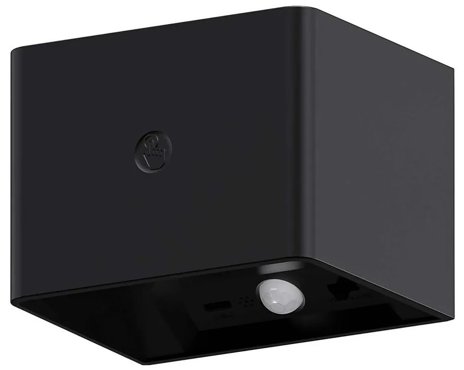 LED екстериорен аплик със сензор MIRI LED/2,5W/3,7V 3000-6400K 4000 mAh черен