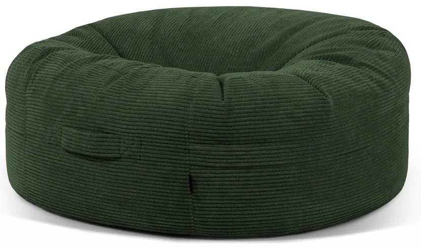 Зелен пуф от рипсено кадифе Roll 135 – SLOWDOWN