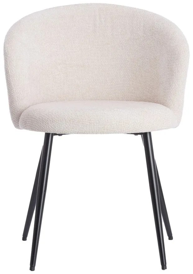 Кремави метални трапезни столове в комплект 2 бр. Radaja – Light &amp; Living