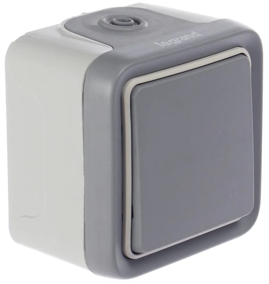 Legrand Девиаторен ключ открит монтаж IP55 цвят Сив Plexo  - 069711E