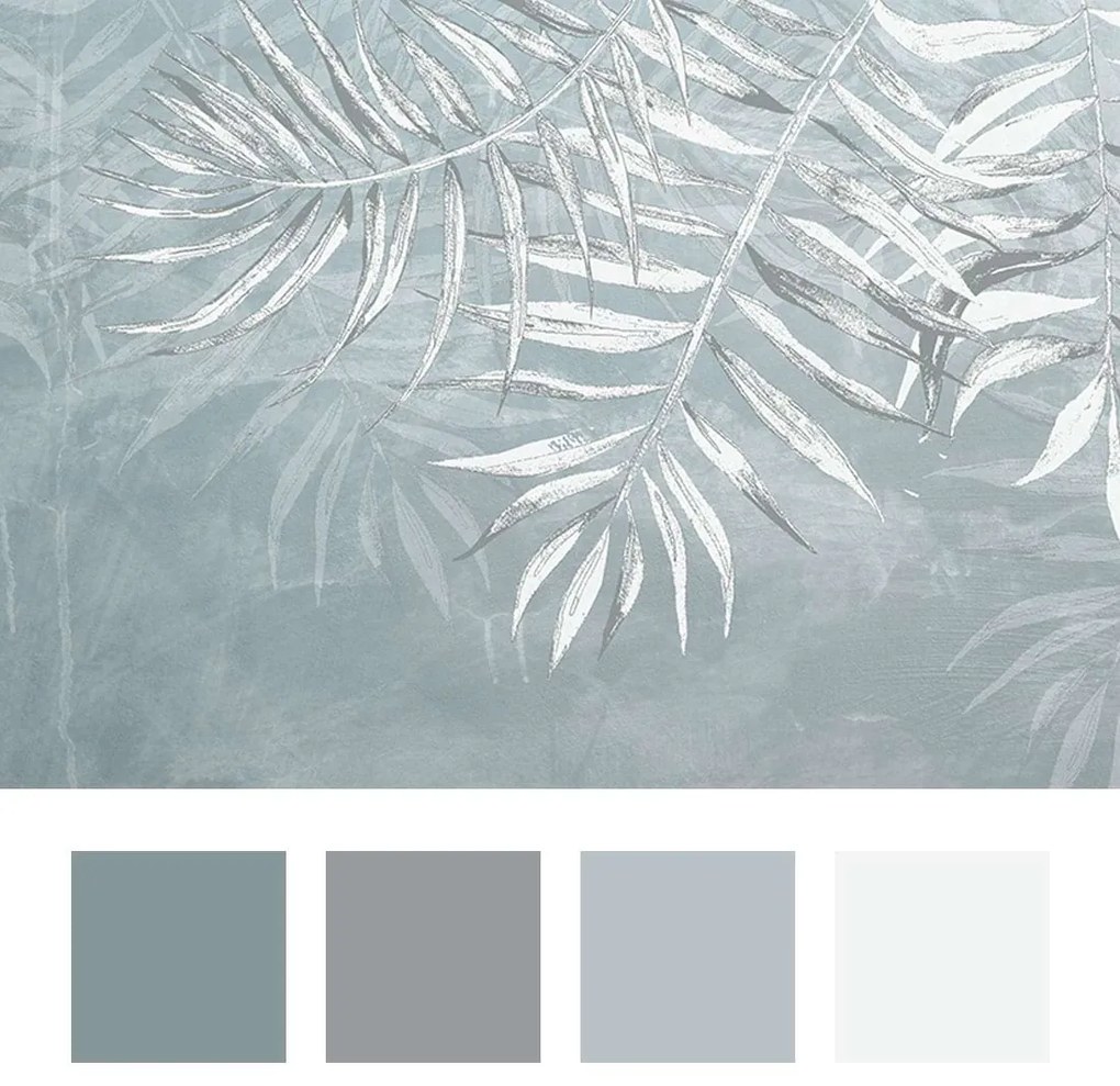 Фототапет Silver Palm Serenity