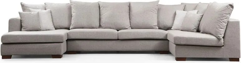 Светлосив ъглов диван (U-образен) Colorado - Balcab Home