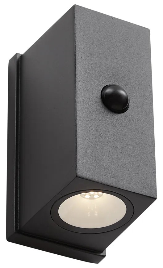 Стенна лампа черна 4-степенен сензор магнитна вкл. LED акумулаторна - Baleno