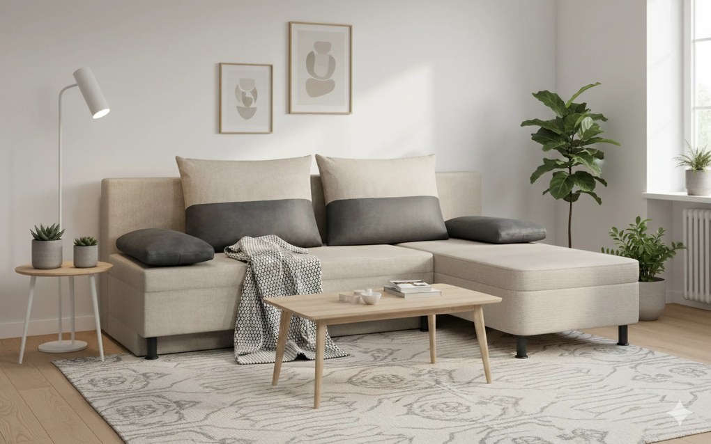 Разтегателен ъглов диван Реал Прайм