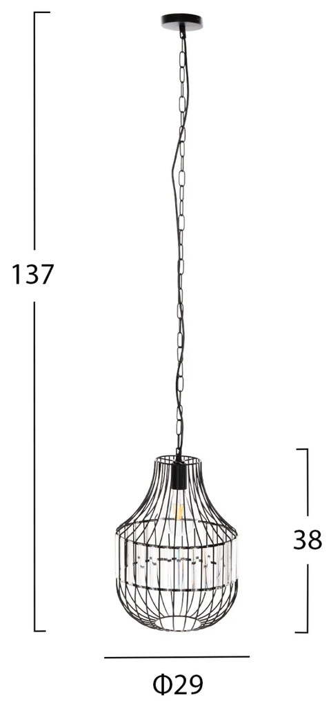 Лампа HM4093 черен цвят