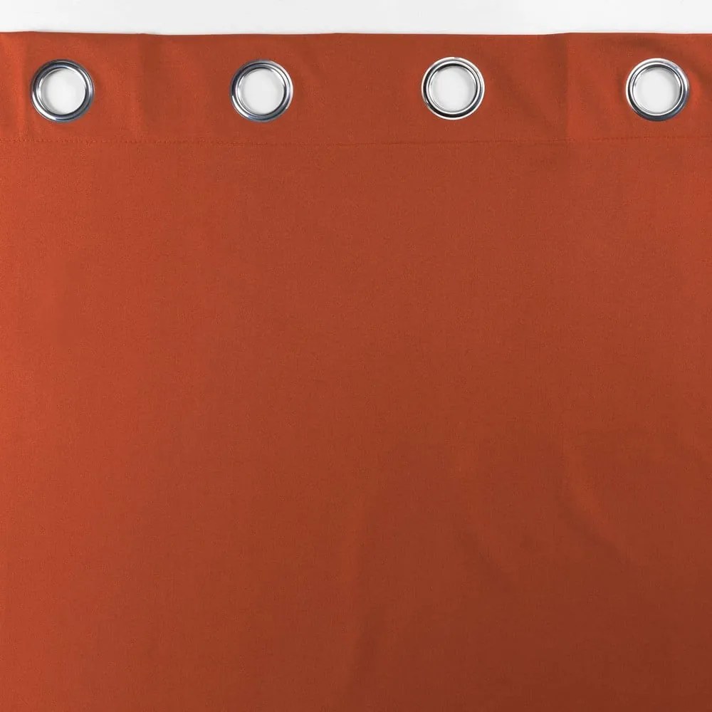 Затъмняваща завеса от микрофибър в тухлен цвят 140x260 cm Obscure – douceur d'intérieur