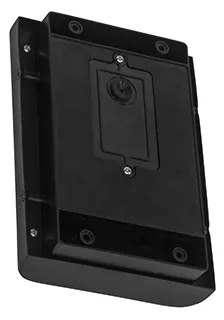 Модерен стенен аплик черен с LED IP44 - Gaev