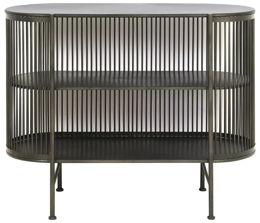 Черен метален скрин 100x80 cm Yinthe - Light &amp; Living