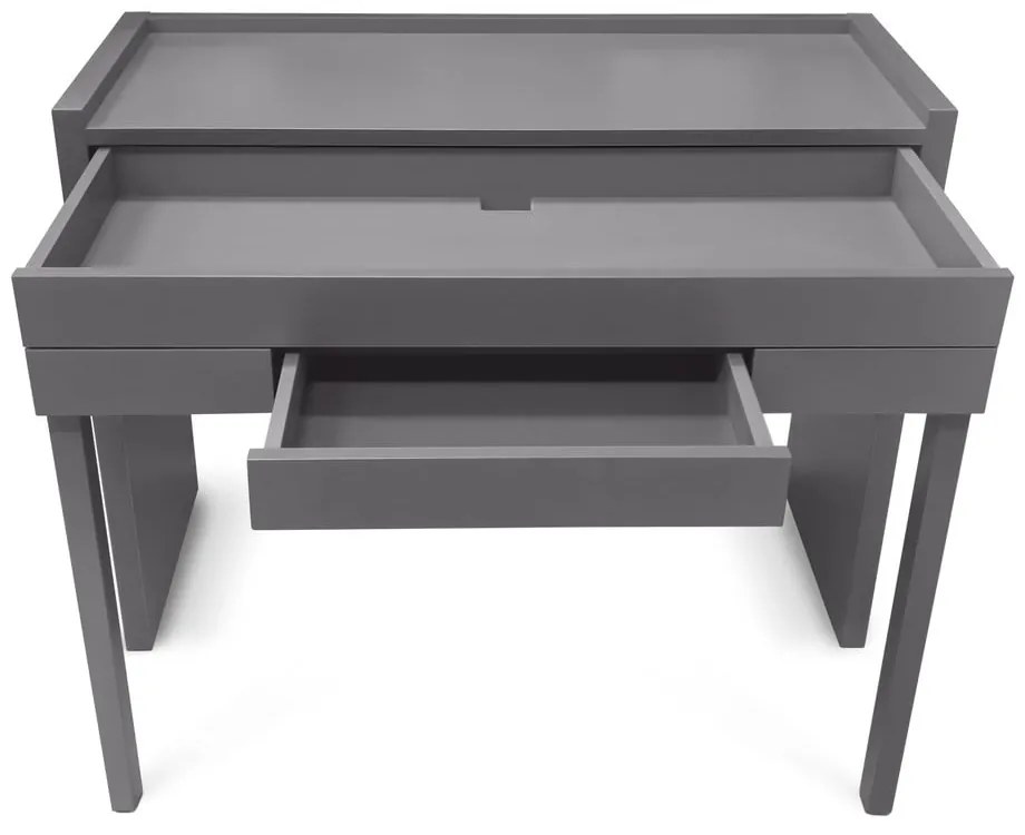 Сиво разтегателно бюро 36x110 cm Mel - Woodman