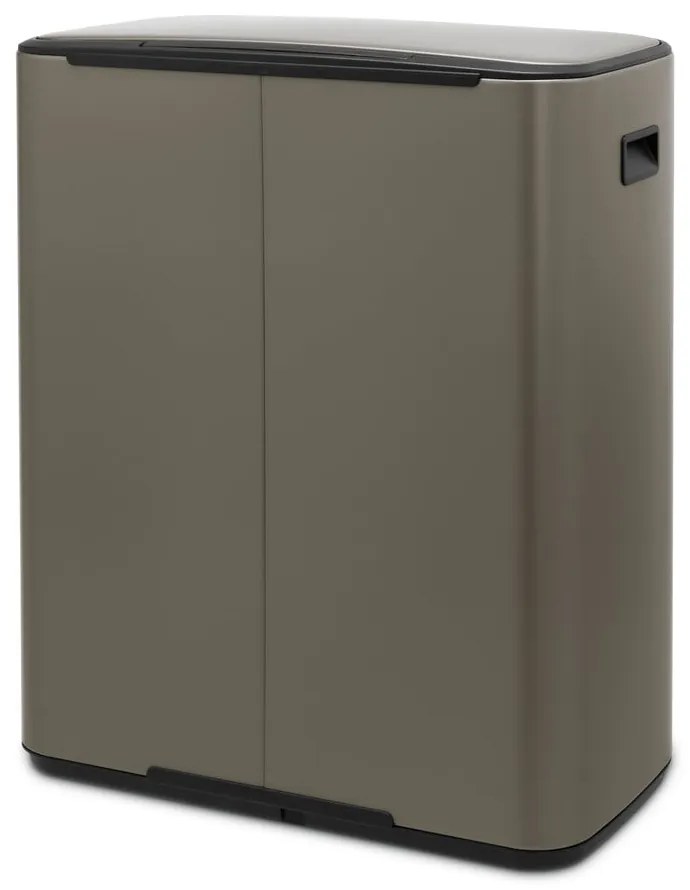 Сиво стоманено кошче за боклук с педал 60 l Bo – Brabantia