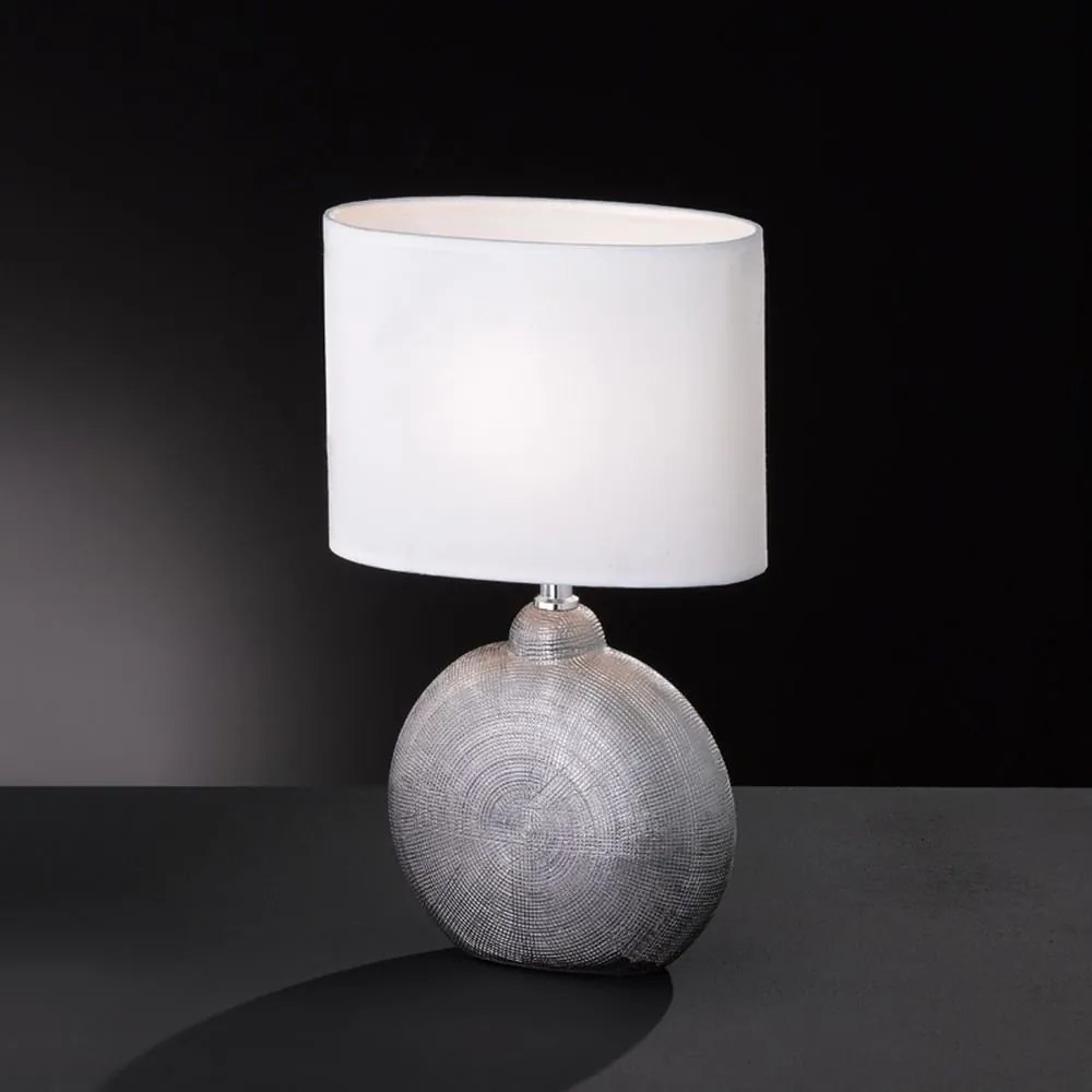 Настолна лампа F&amp;H Foro-23φ 13β 37ψ cm-Beige light - Silver