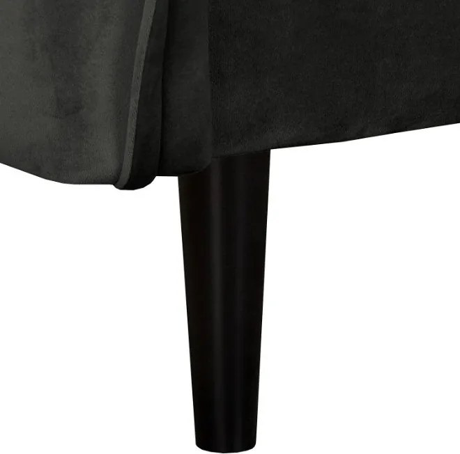 Тъмносив кадифен диван 138 cm Juli – Ropez