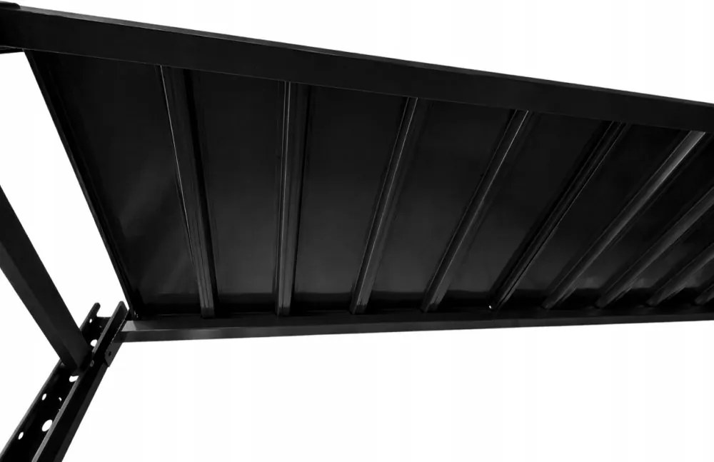 Метален стелаж за склад, гараж и работилница - 800 кг, 4 рафта 200x200x50