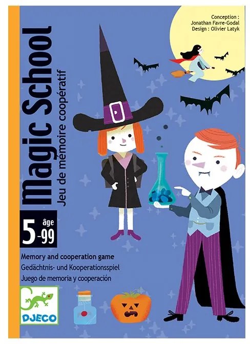 Djeco - Карти за игра Magic school DJ05144