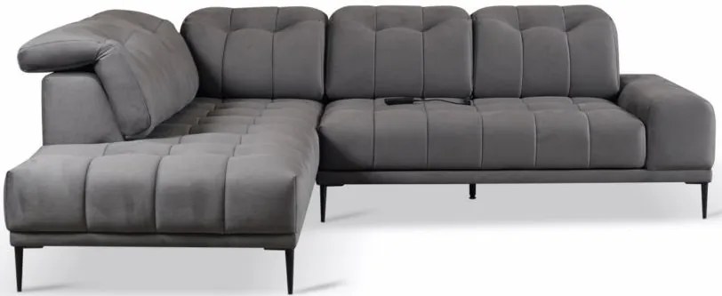 Ъглов диван Gallena-Right-Gray Dark