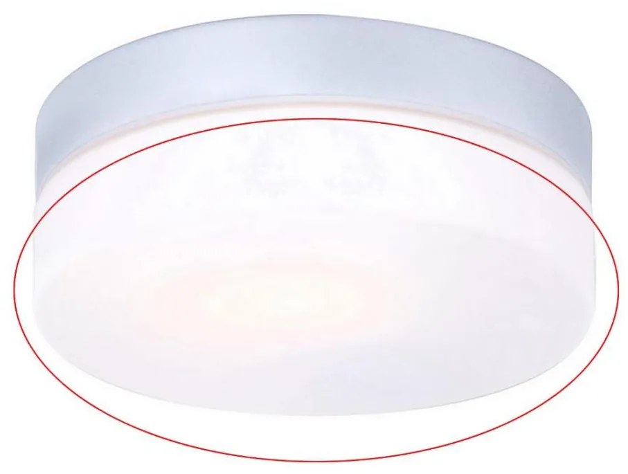 Globo - Резервно стъкло за таванно осветително тяло VRANOS E27, сребристо, Ø 18,4 см