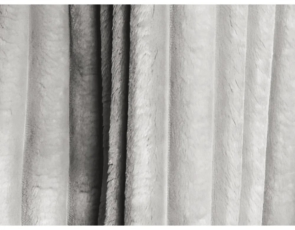 Светлосив разтегателен диван с място за съхранение от рипсено кадифе 266 cm Kini – Makamii