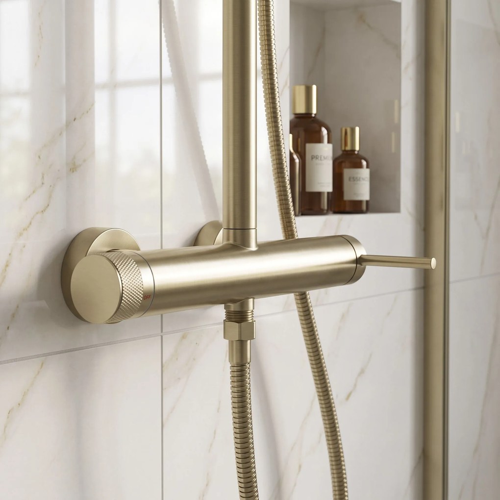 Комплект за душ Rea Foss Clif Brush Gold
