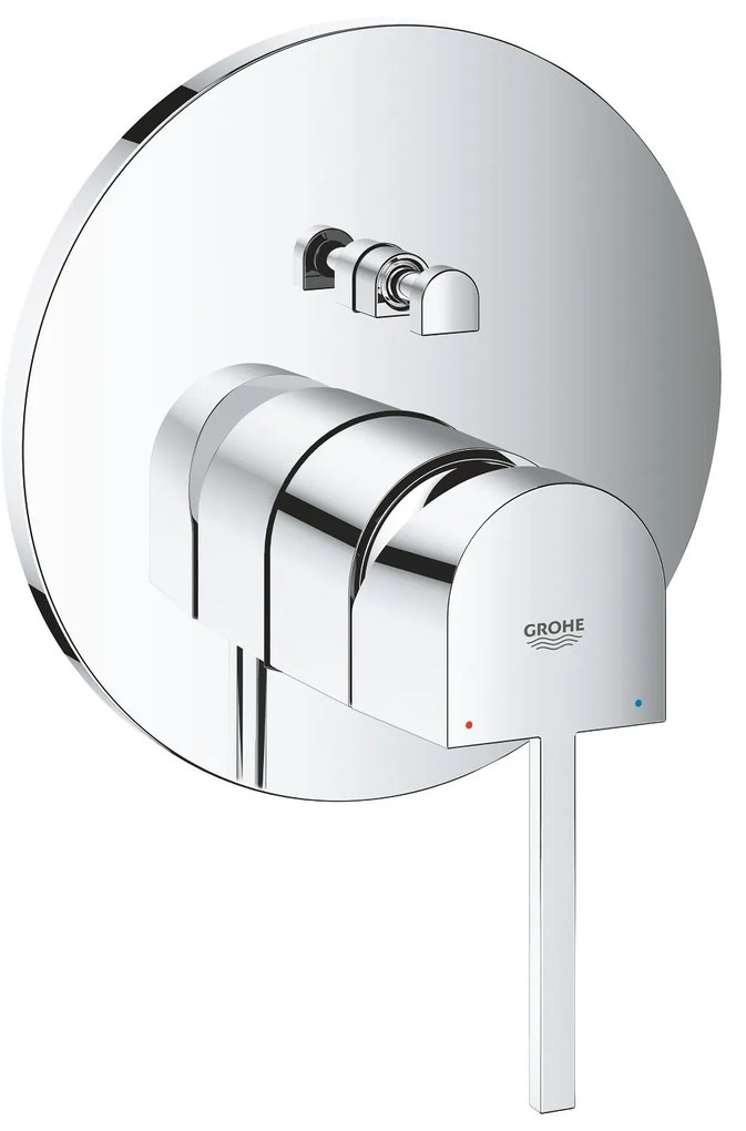 Външни части на кран за баня Grohe Plus-Glossy Silver