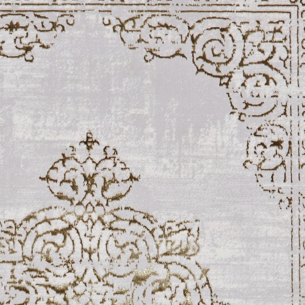Kилим в светлосиво и златисто 120x170 cm Artemis – Think Rugs