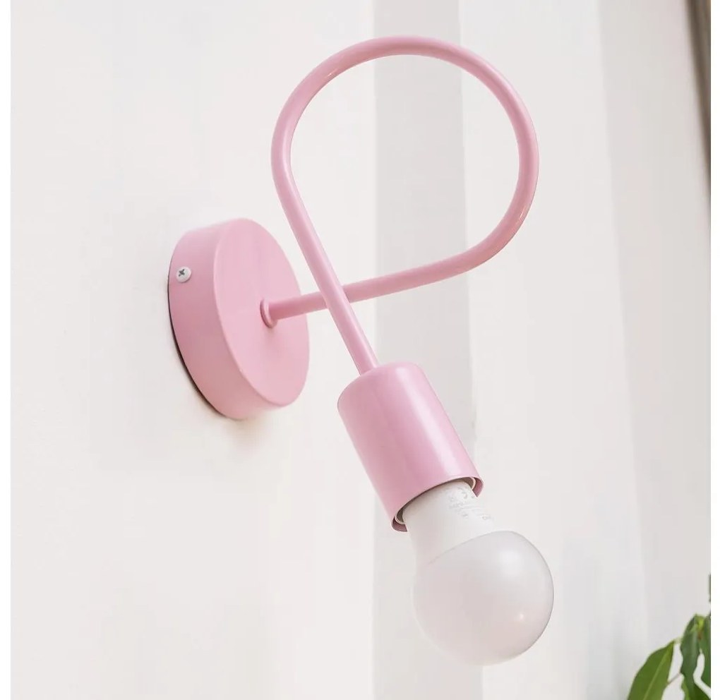 Стенно осветително тяло OXFORD 1xE27/15W/230V розово