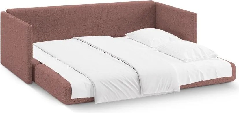 Розов шенилов сгъваем диван 209 cm Shannon – Cosmopolitan Design