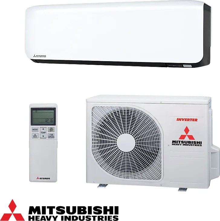 Инверторен климатик Mitsubishi Heavy Industries SRK25ZS-WFB + SRC25ZS-W, 9000 BTU, 20 м2, А+++, Wi-Fi, R-32, Бял/Черен