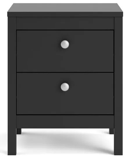 Черно нощно шкафче Madrid - Tvilum