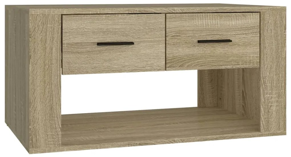 816531 vidaXL Кафе маса, Дъб сонома, 80x50x40 см, инженерно дърво
