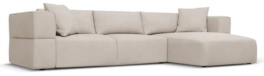 Бежов ъглов диван, десен ъгъл Esther – Milo Casa