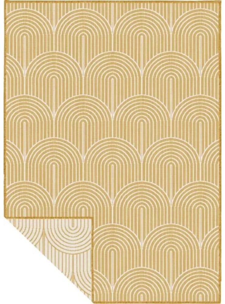 Външен килим в цвят жълта охра 160x230 cm Pangli Ochre – Hanse Home