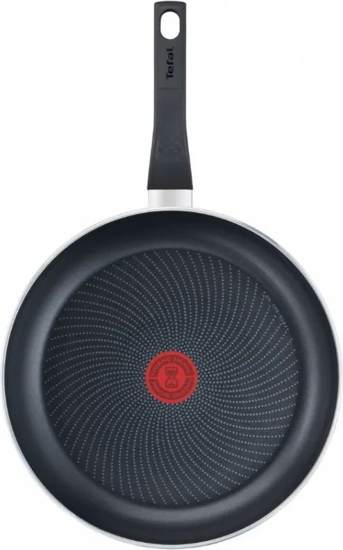 Тиган Tefal C2720453 Start&Cook, 24 см, Титаниево покритие, Thermo-signal, Thermo-Fusion, Индукция, Черен