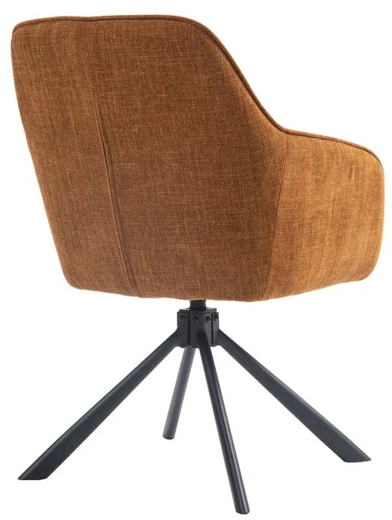 Оранжеви тапицирани трапезни столове в комплект 2 бр. Avola – Unique Furniture