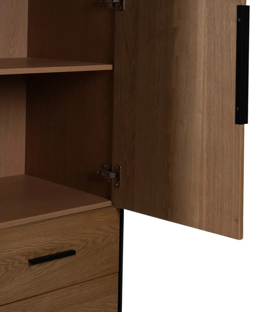 Гардероб от декор от ясен в естествен цвят 104x203 cm – Ixia