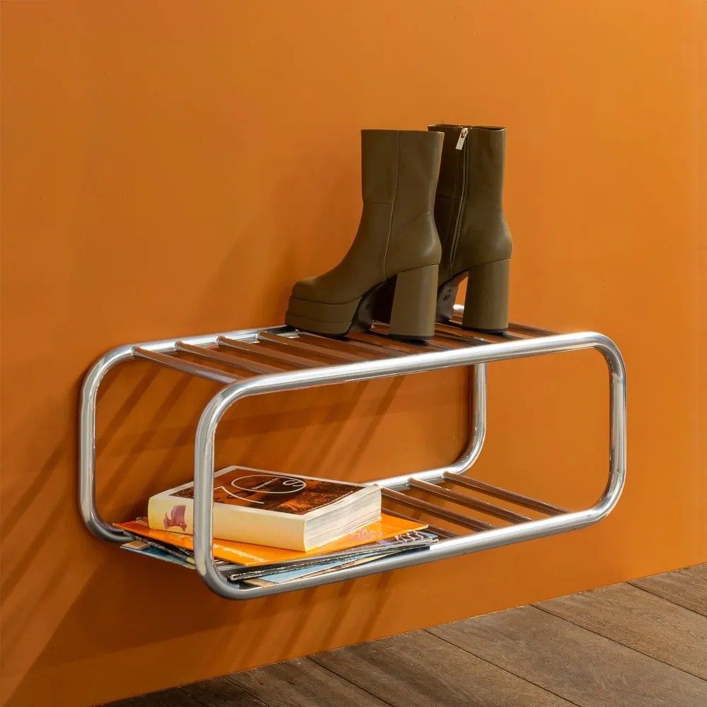 Метална висяща стойка за обувки в сребрист цвят 72x28x35 cm Retro – Spinder Design