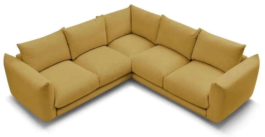 Жълт ъглов диван Ernest – Bobochic Paris
