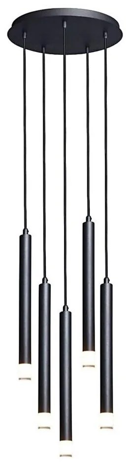 Rabalux 72360 - Пендел RAMIRA 5xG9/5W/230V черен