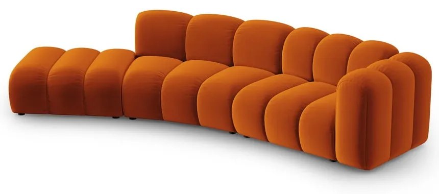 Оранжев ъглов диван (десен ъгъл) Lupine – Micadoni Home