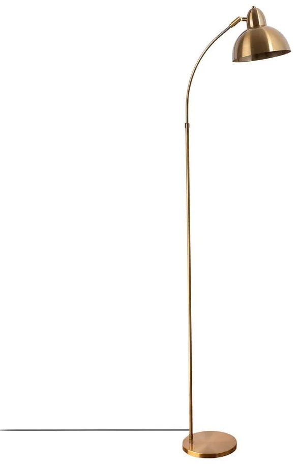 Подова лампа в месингов цвят с метален абажур (височина 162 cm) Marzeo – Opviq lights