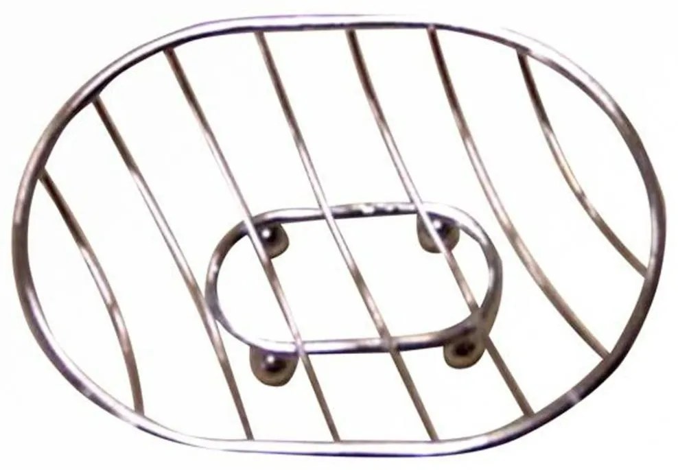 Държач за сапун 11x13,3 см, хром с блясък