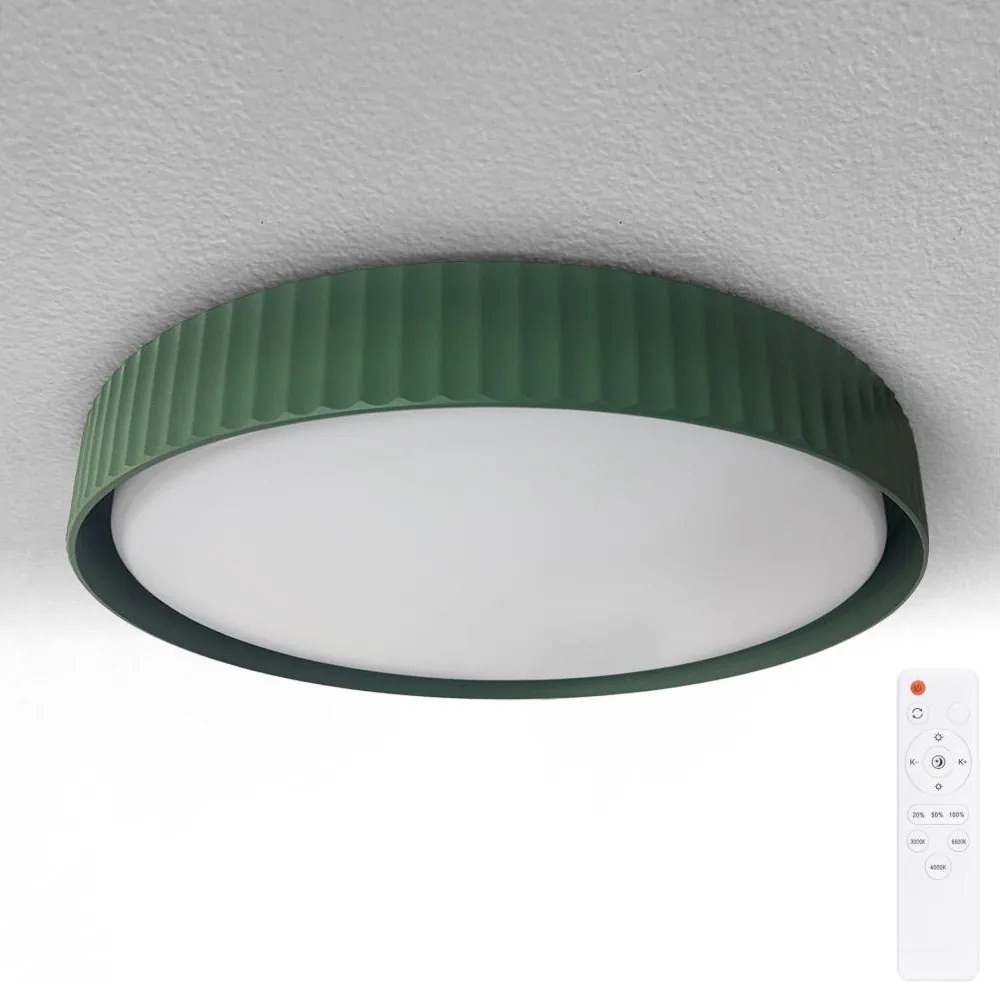 Brilagi - LED димируемо таванно осветително тяло LUCIA LED/60W/230V Ø 59 см зелено + дистанционно управление