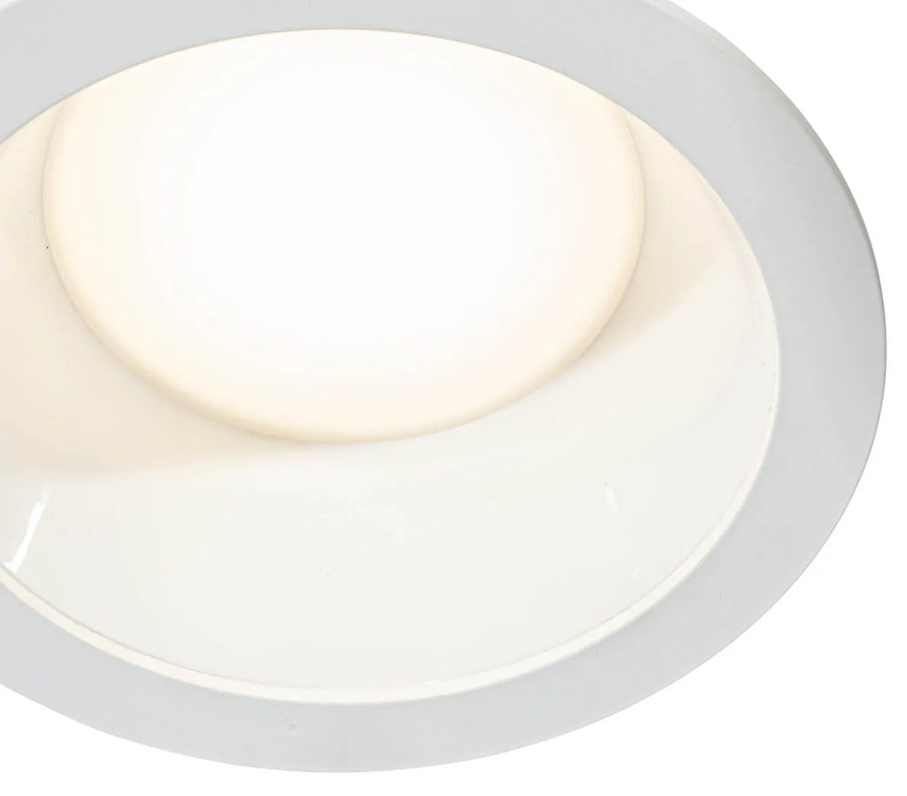 Set van 6i nbouwspots wit incl. LED 3000K-5000K - Elias