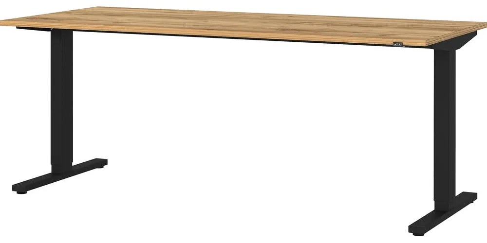 Работна маса с електрическо регулиране на височината с дъбов плот 80x180 cm Lissabon – Germania