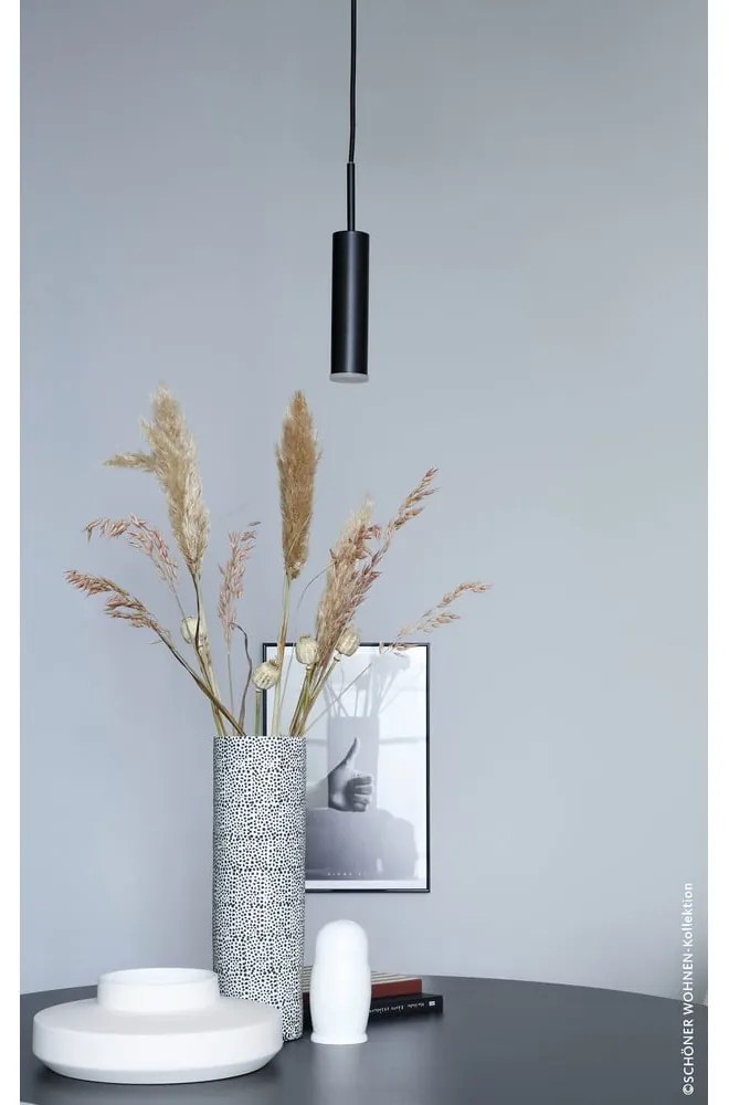 Черно LED затъмняващо се висящо осветително тяло ø 10 cm Stina – Fischer & Honsel