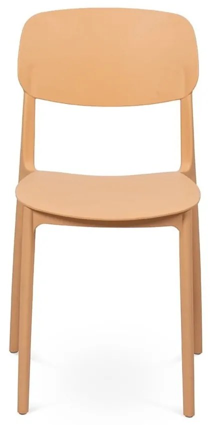 Прасковен пластмасов градински стол Hébé – Bonami Essentials