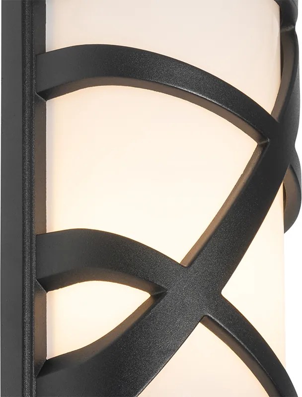 Модерна външна стенна лампа черна IP44 - Suzie